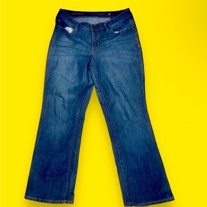 Faded Glory Curvy Boot Jeans| Size: 14P | color: blue